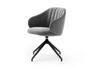 LXR23 - Trestle-based swivel chair with armrests by LEOLUX LX - view 2